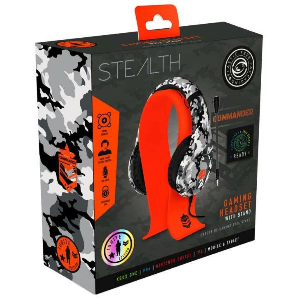 Casque De Jeu Filaire Stealth Edition Ignite Avec Support Pour PS4