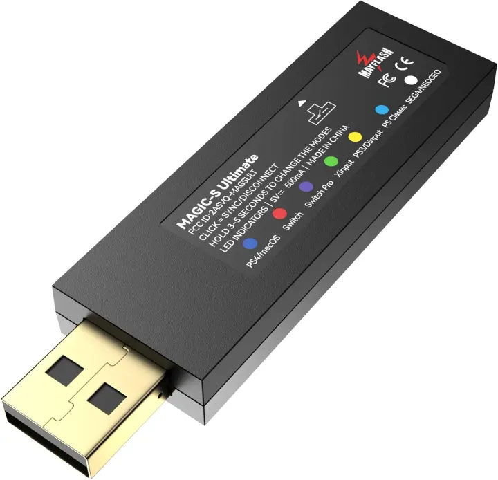 Adaptateur Bluetooth USB MAYFLASH Magic-S Ultimate – Compatible PS4, Switch, macOS, Windows, Raspberry Pi, Xbox Series X & S, Xbox One Bluetooth, PS5 Controller et Plus