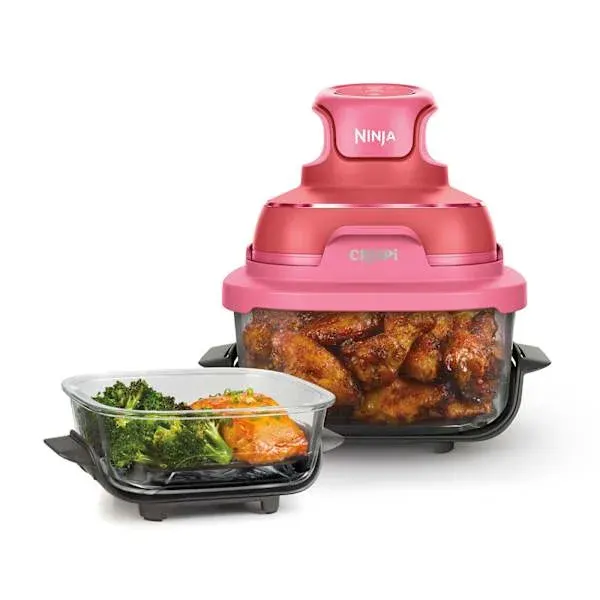 Air Fryer Ninja CRISPi FN101EUDR Glass Air Fryer Cherry