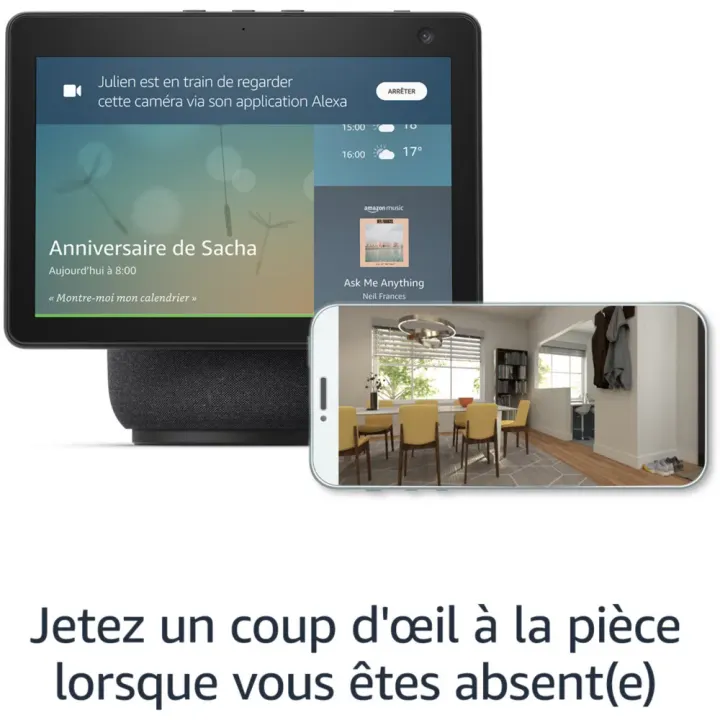 Assistant vocal Amazon Echo Show 10 Noir — photo 3