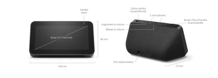 Assistant vocal AMAZON Echo Show 5 2e generation — photo 7