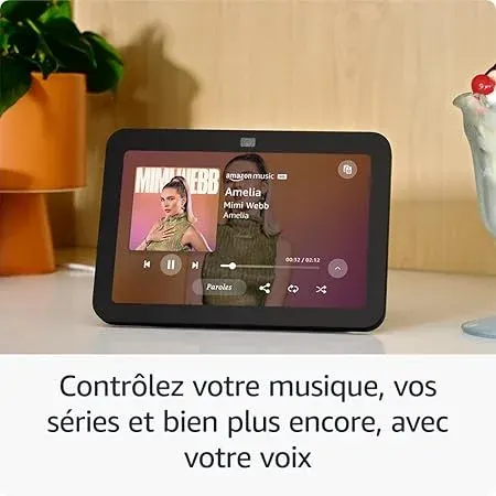 Assistant vocal AMAZON Echo Show 8 3e generation- Blanc — photo 3