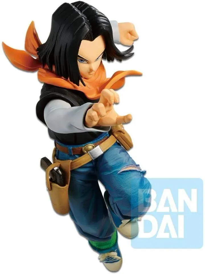 Bandai Ichiban Kuji The Android Battle with Dragon Ball Fighters Prize B Android 17 N17 Figure 17cm