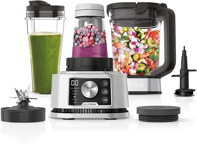 Blender 3 en 1 Ninja Foodi Power Nutri CB350EU 1200 W Gris et Noir