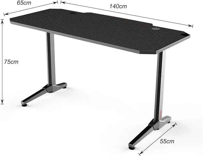 Bureau Gamer SOGESHOME de 160 cm avec Tapis de Souris et Bonus Additionnel — photo 3