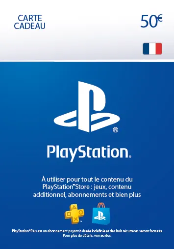 Carte Cadeau PlayStation 50 EUR (Carte Physique)