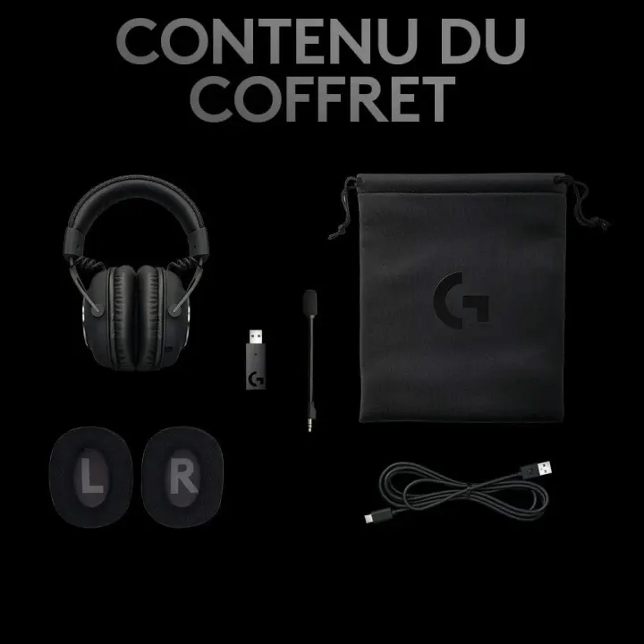 Casque micro Logitech PRO X GAMING avec stand repose casque – Logitech — photo 3