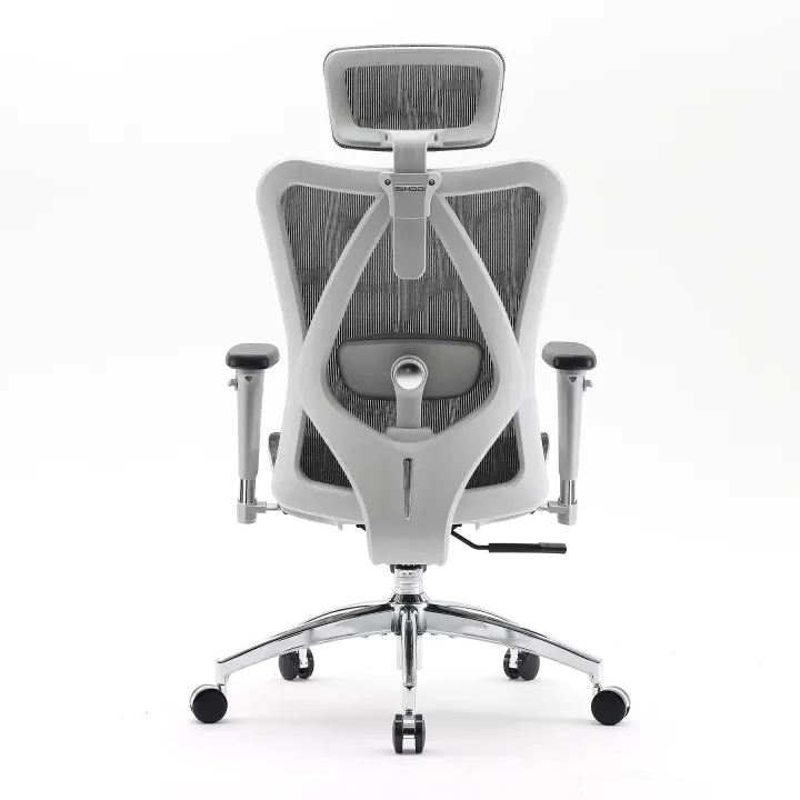 Chaise de bureau ergonomique SIHOO M57 – Accoudoirs 3D, soutien lombaire, appuie-tête réglable – Gris — photo 4
