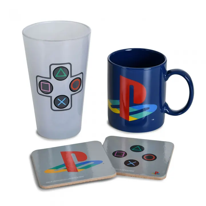 Coffret Cadeau PlayStation Gift Set Mug Glass Coasters — photo 4