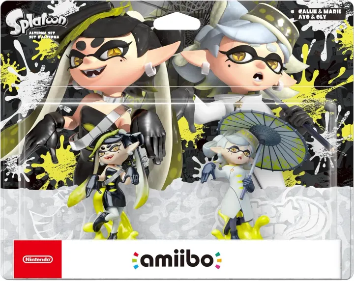 Figurine Amiibo Splatoon Ayo & Oly Set D’alterna