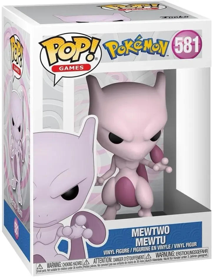 Figurine Funko Pop Games Pokémon Mewtwo Emea N°581