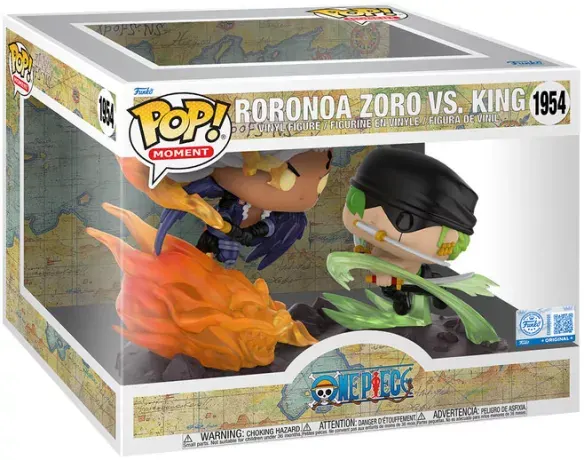 Figurine Funko Pop Moment One Piece Roronoa Zoro vs King N°1954