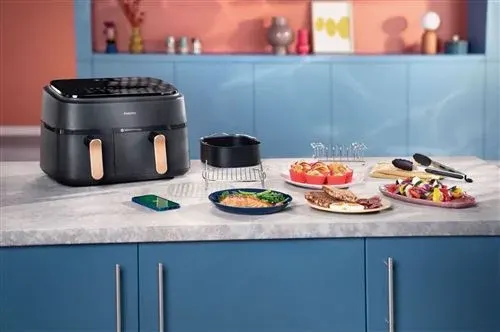 Friteuse Airfryer Philips Série 3000 9L à double panier NA352/00 — photo 3
