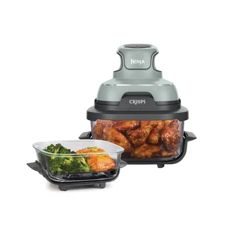 Friteuse sans huile Ninja Crispi Airfryer en verre FN101EUSG Vert Gris
