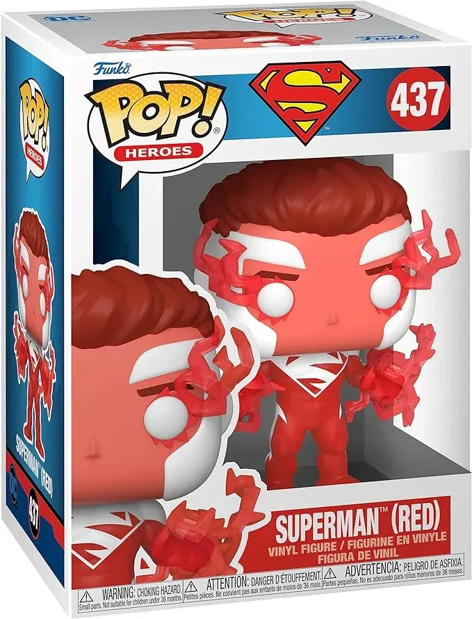 Funko Pop! DC Heroes Figurine : Superman (Red) N°437