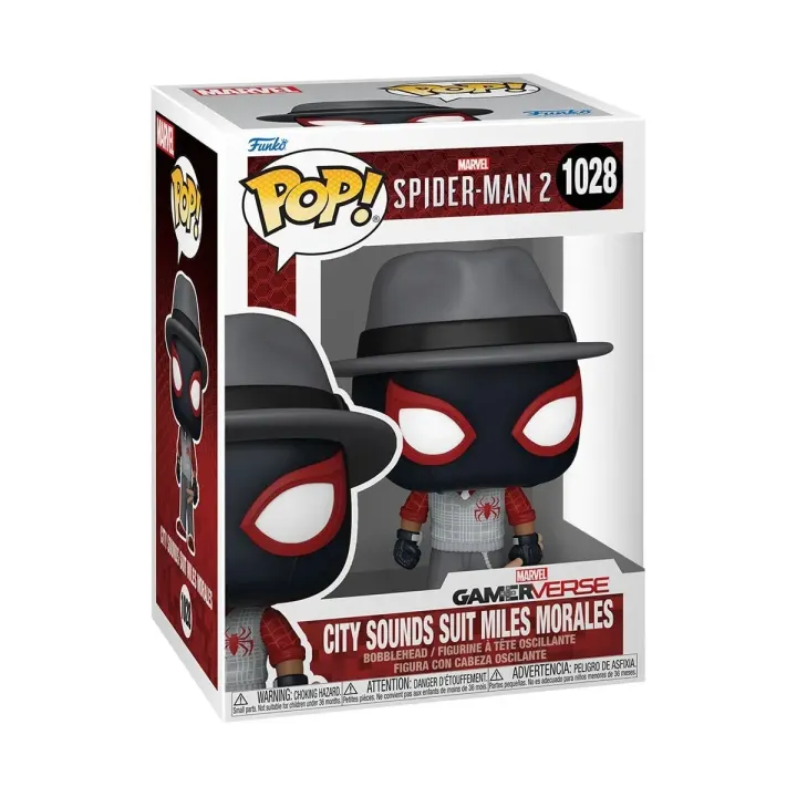 Funko POP! Marvel – Spider-Man 2 – Figurine Miles Morales Costume « City Sounds » – N° 1028