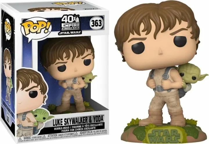 Figurine Funko Pop! Star Wars : Luke Skywalker & Yoda N° 363