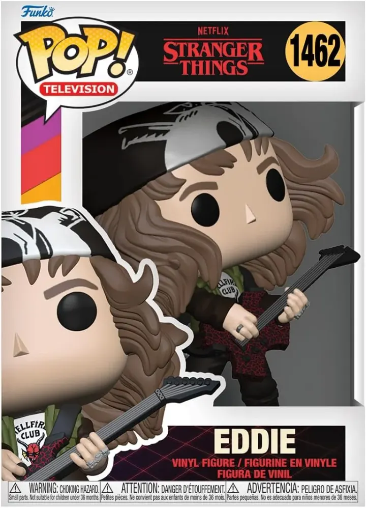 Funko Pop! Stranger Things S4 Figurine : Hunter Eddie with Guitar N°1462