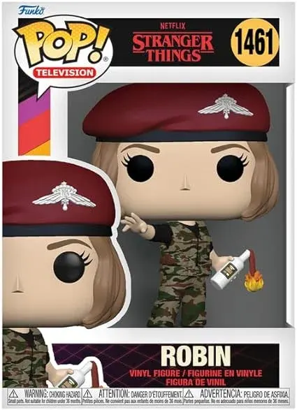 Funko Pop! Stranger Things S4 Hunter Figurine : Robin with Cocktail N°1461