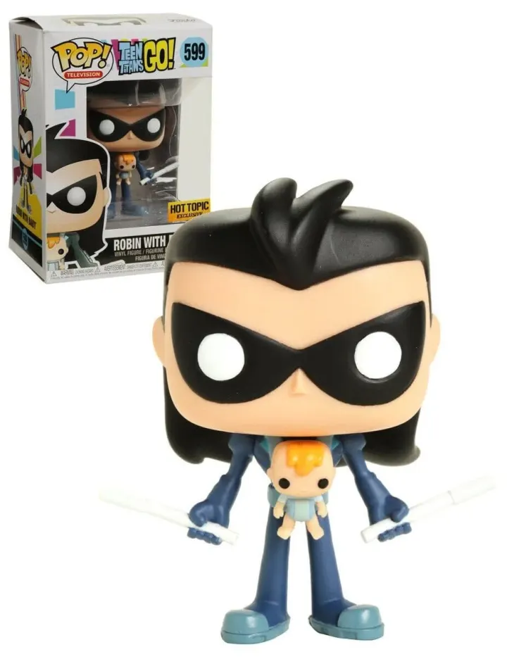Figurine Funko Pop! Teen Titan Go : Robin avec bébé n°599