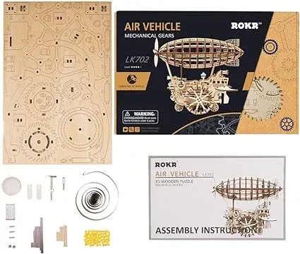 Kit de Construction 3D : Véhicule Aérien à Engrenages Mécaniques LK702 — photo 5