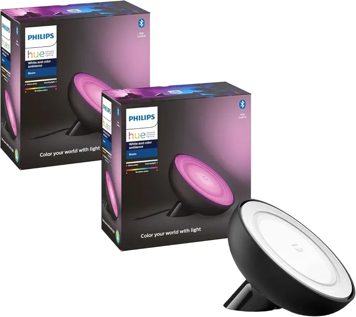 Lampe à poser connectée Hue Bloom Gen4 – Noir