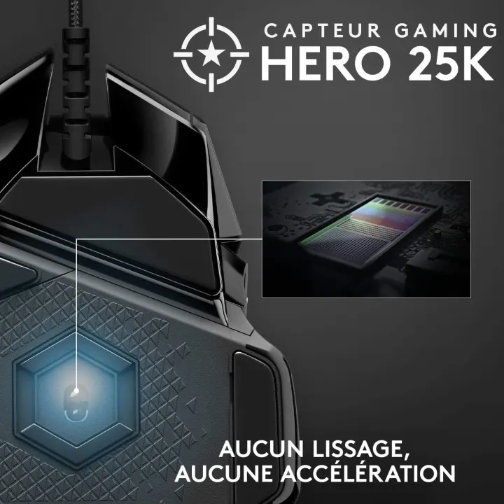 Souris Gaming Logitech G502 SE HERO, Édition Spéciale Filaire — photo 4