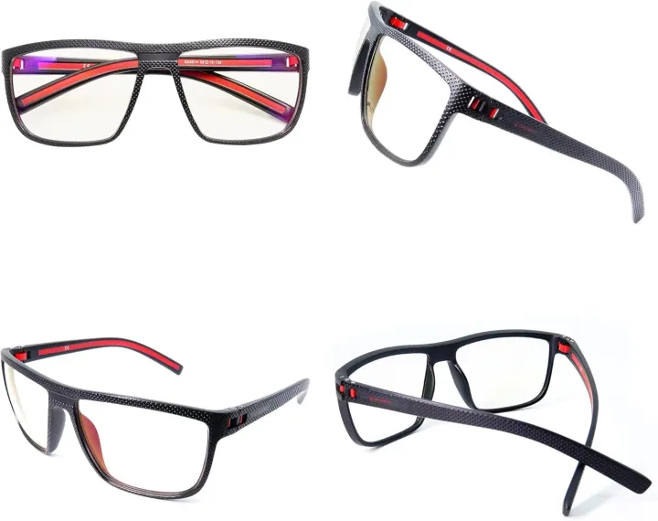 Lunettes Gaming anti-rayons bleus Subsonic Raiden Noir et rouge — photo 3
