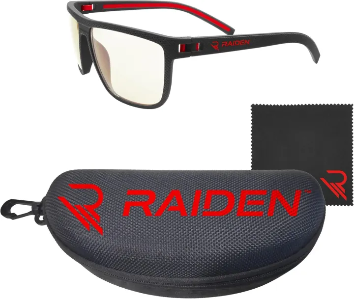 Lunettes Gaming anti-rayons bleus Subsonic Raiden Noir et rouge — photo 4