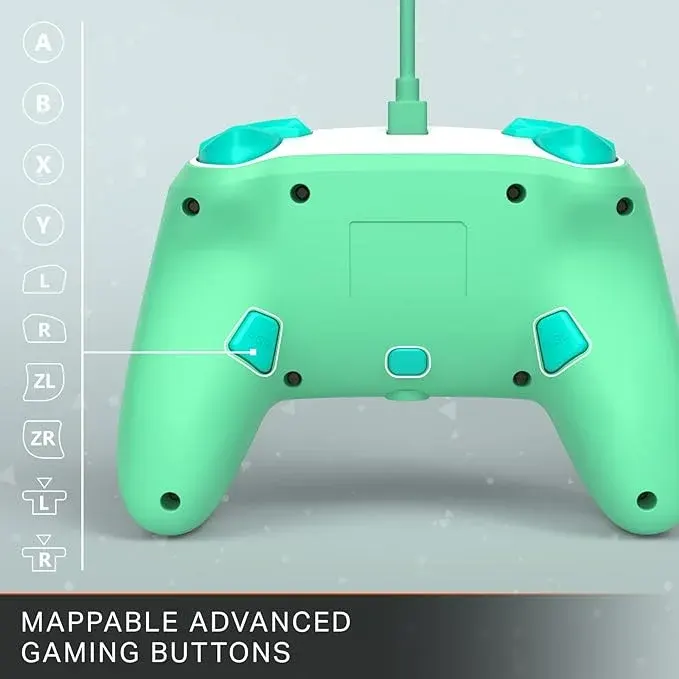 Manette filaire PowerA pour Nintendo Switch Animal Crossing New Horizons Vert et Bleu — photo 3