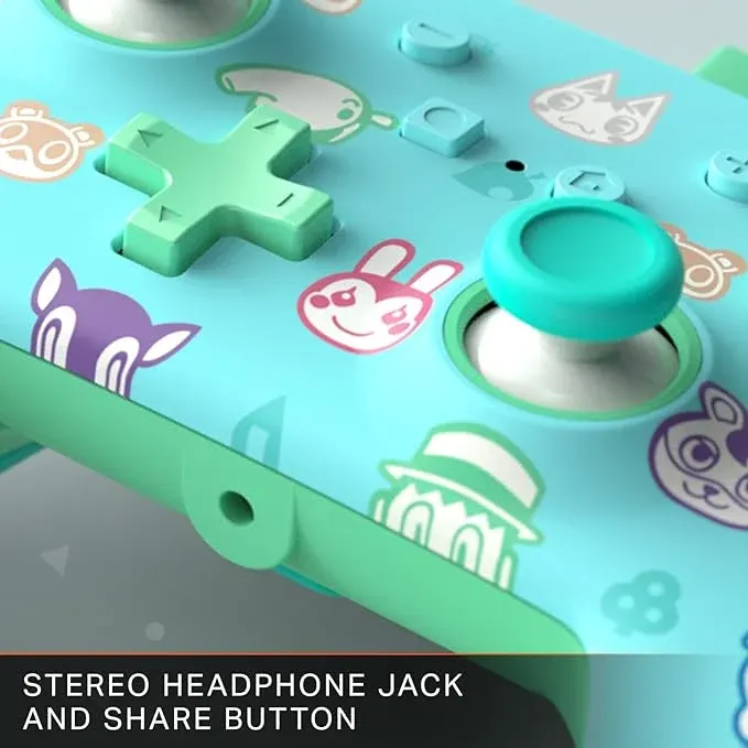 Manette filaire PowerA pour Nintendo Switch Animal Crossing New Horizons Vert et Bleu — photo 4