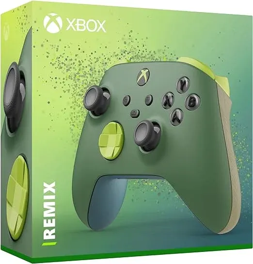 Manette sans fil Microsoft Xbox Edition Spéciale Remix + Batterie officielle — photo 4