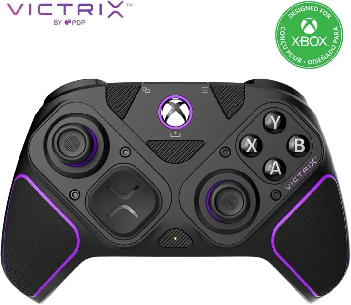 Manette sans fil PDP Victrix Pro BFG : noire pour Xbox Series X|S, Xbox One et PC Windows 10/11