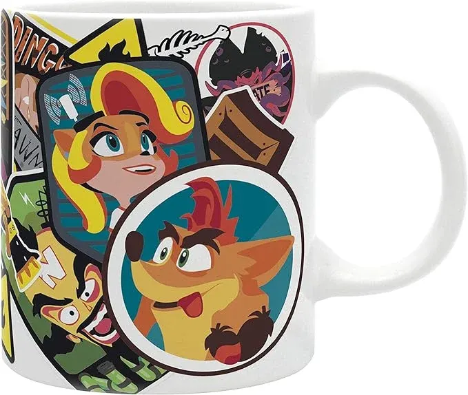 Mug – Crash Bandicoot – Sticker Crash – 320 Ml