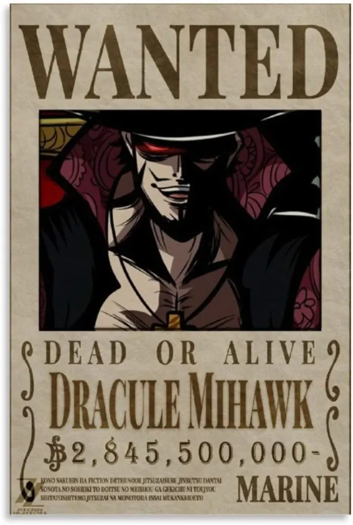 One Piece – Poster Wanted Mihawk