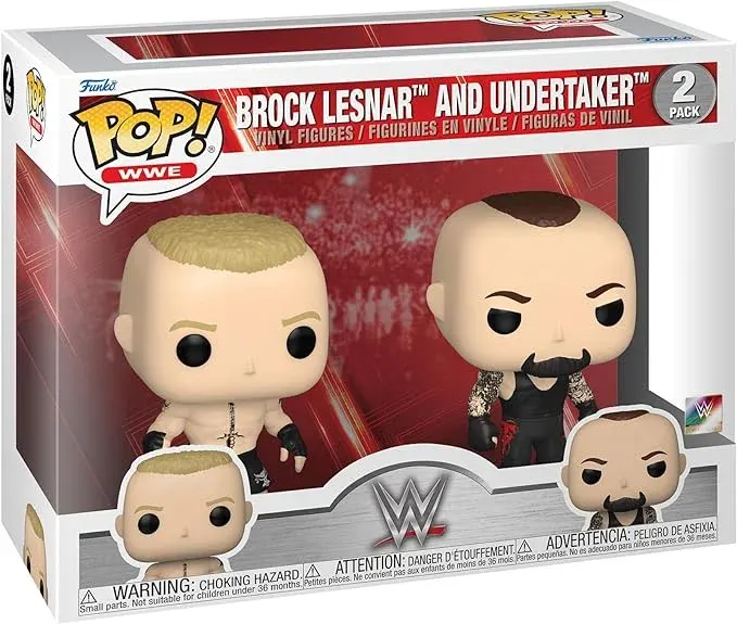Pack 2 Funko Pop! WWE Figurines : Brock Lesnar & Undertaker