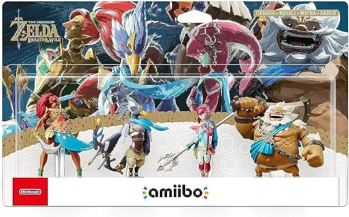 Pack Amiibo – Zelda Breath Of The Wild : Daruk & Mipha & Revali & Urbosa