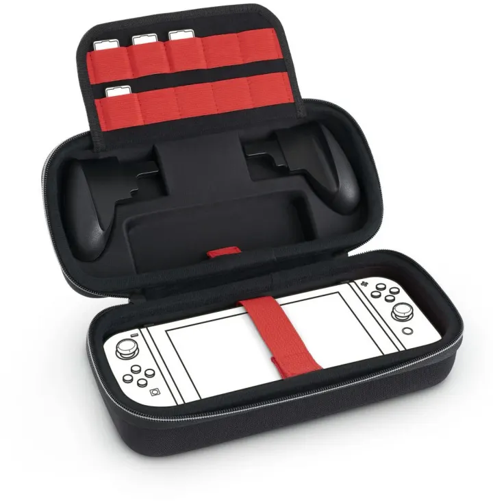Pack BigBen Pochette de transport Noir + Protection d’écran en verre trempé + Support Grip pour Nintendo Switch — photo 2
