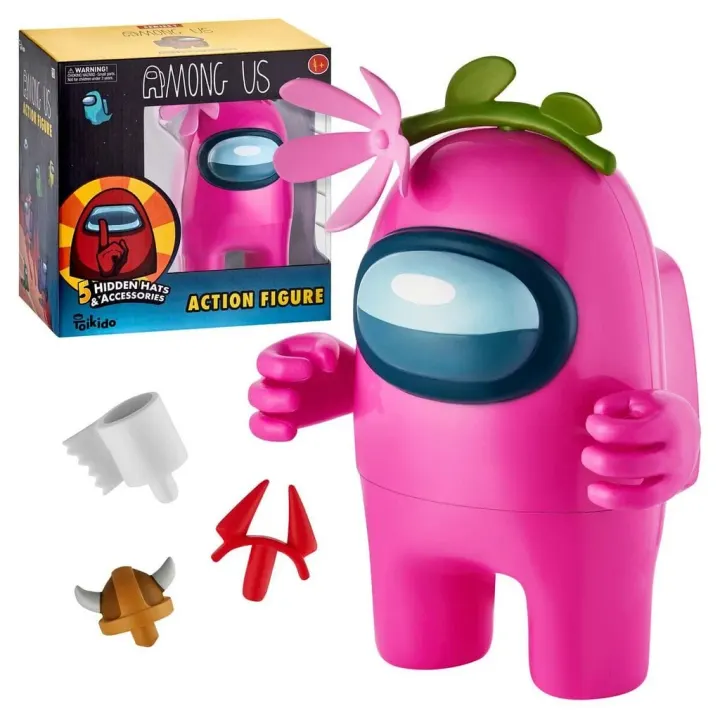 Pack de 1 Maxi Figurine TOMY Among Us de 17 cm – Rose