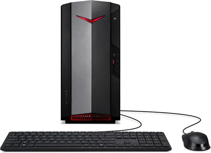 PC Gaming – ACER – NITRO N50-640, Core i5-12400F, GTX 1650 4GB, 8 Go RAM, DDR4, 512 Go SSD, Clavier et Souris, Sans Windows