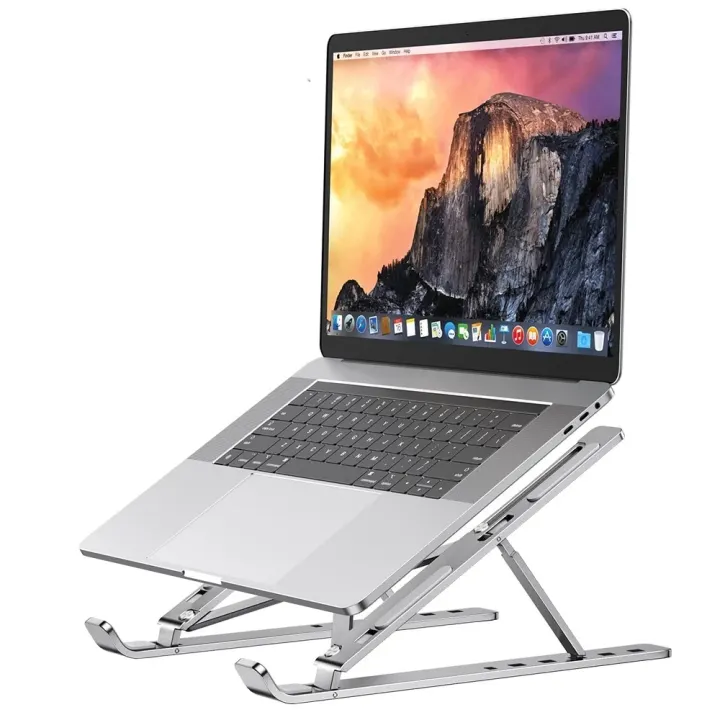Portable Laptop Stand, Aluminium Notebook Support, Computer Bracket, Macbook Air Pro Holder, Foldable Lap Top Base for PC