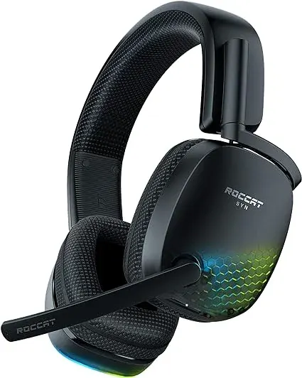 ROCCAT Syn Pro Air – Casque Gaming RGB Audio 3D sans-Fil Noir