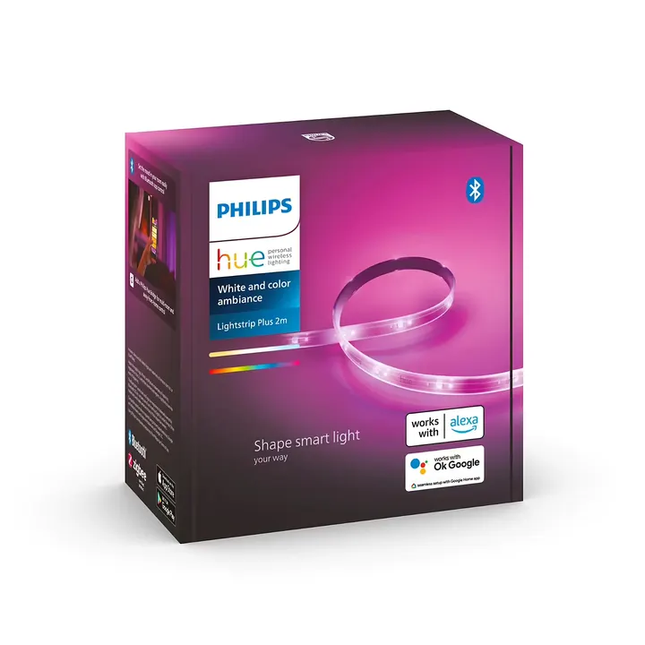 Ruban LED Shape smart light Philips Hue blanc et couleur d’ambiance 2m