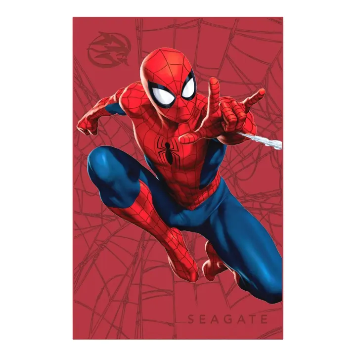 SEAGATE Spider-Man Special Edition FireCuda – Disque dur (HDD, 2 TB, Rouge)