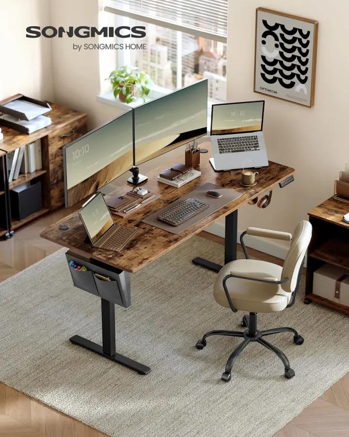 Bureau électrique SONGMICS LSD136K01 Bureau Électrique Réglable 160×70 — photo 3