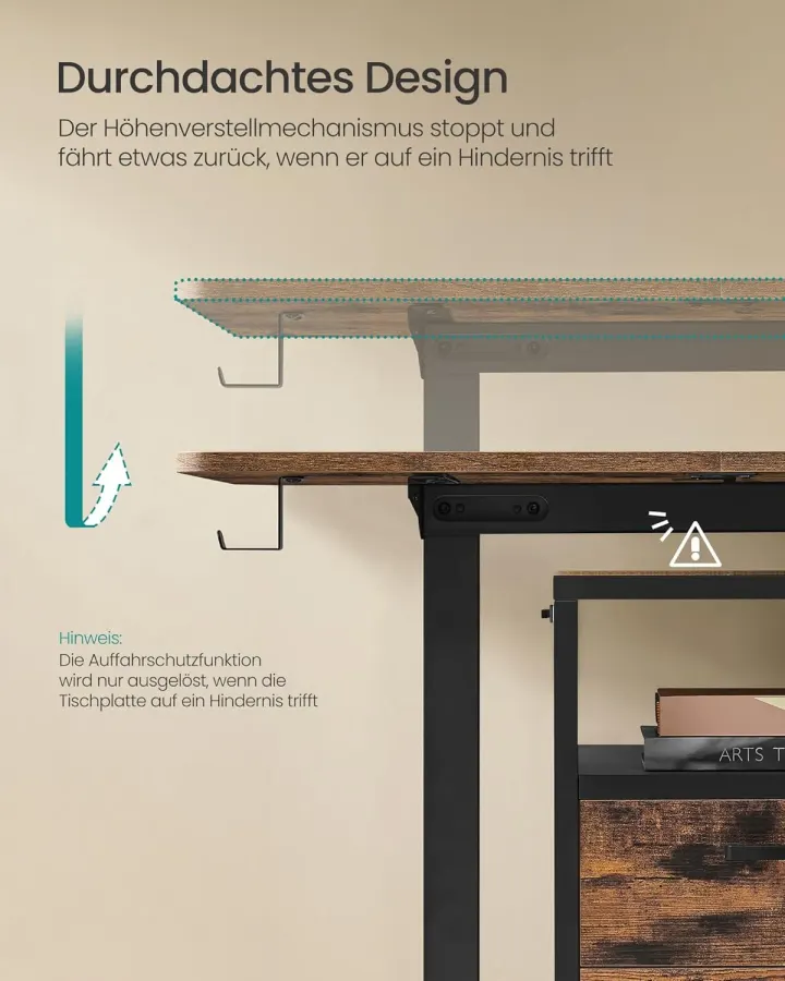 Bureau électrique SONGMICS LSD136K01 Bureau Électrique Réglable 160×70 — photo 6