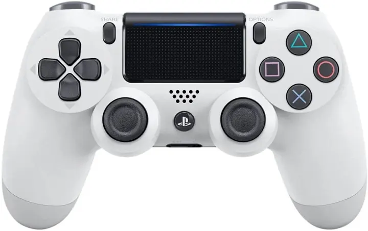 Manette PS4 DUALSHOCK 4 Officielle, Sans Fil, Batterie Rechargeable, Bluetooth, Glacier White
