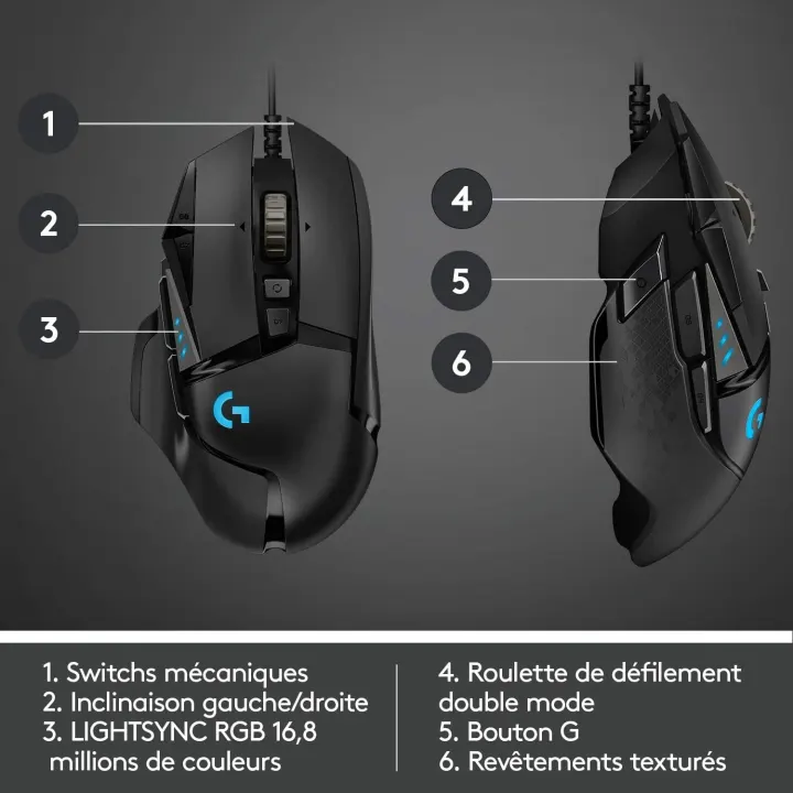 Souris G502 Hero Logitech — photo 5