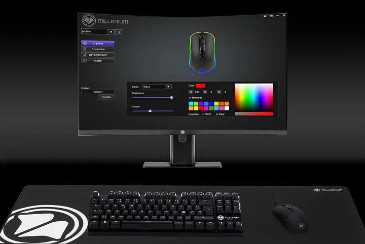 Souris Gaming Millenium MO1 Adv, 8000 DPI — photo 6