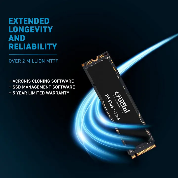 Crucial P5 Plus Disque SSD Gaming de 1 To M.2 NVMe, Compatible avec PS5 — photo 6